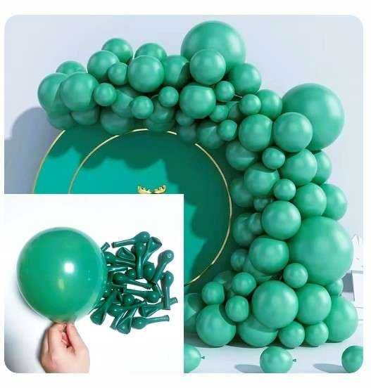 Balony lateksowe na urodziny imprezę turkusowe 3 rozmiary zestaw 100