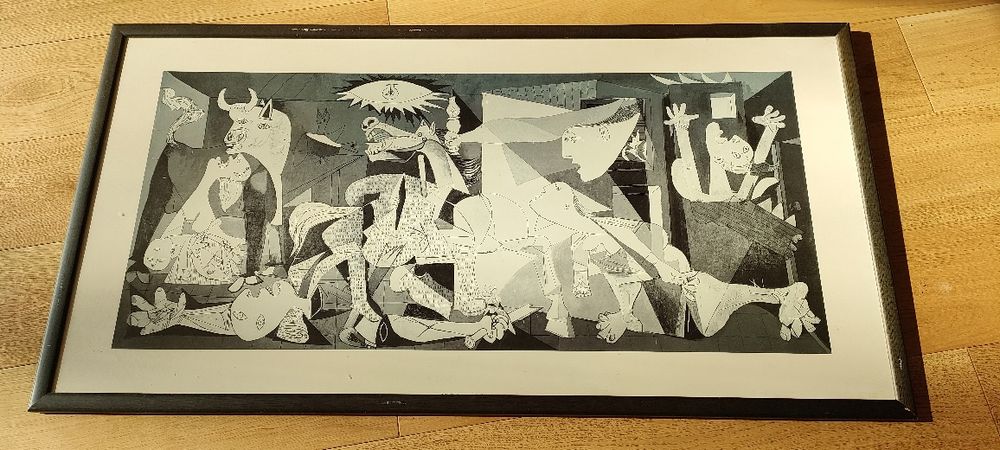 Plakat w ramie z szybą Picasso Guernica