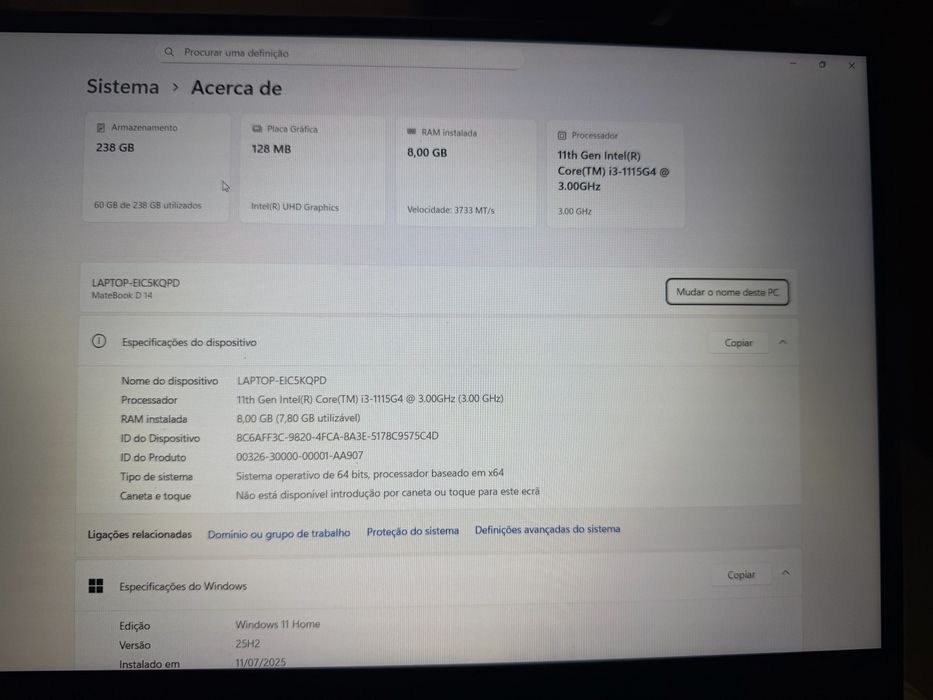 Pc huawei matebook d14