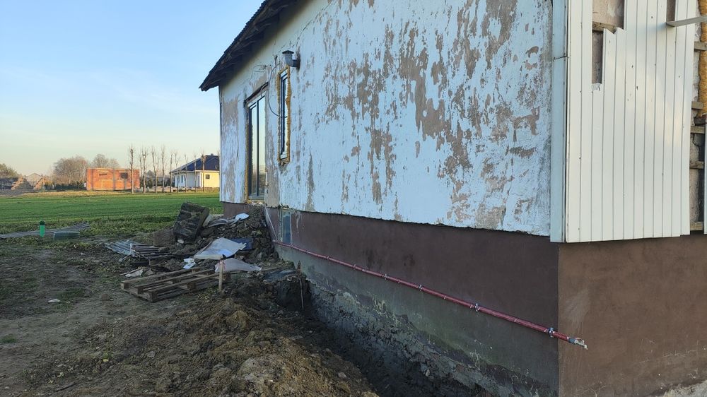 Dom w trakcie trwania remontu