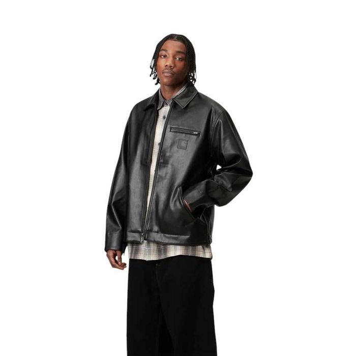 Куртка Carhartt WIP Detroit Jacket PU Leather Black: 6 290 грн