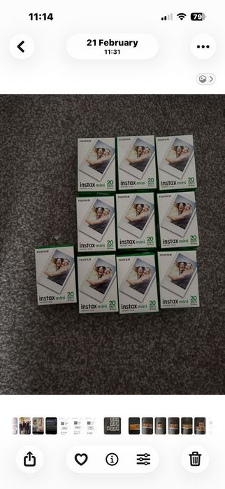 10 paczek 2x10 instax mini