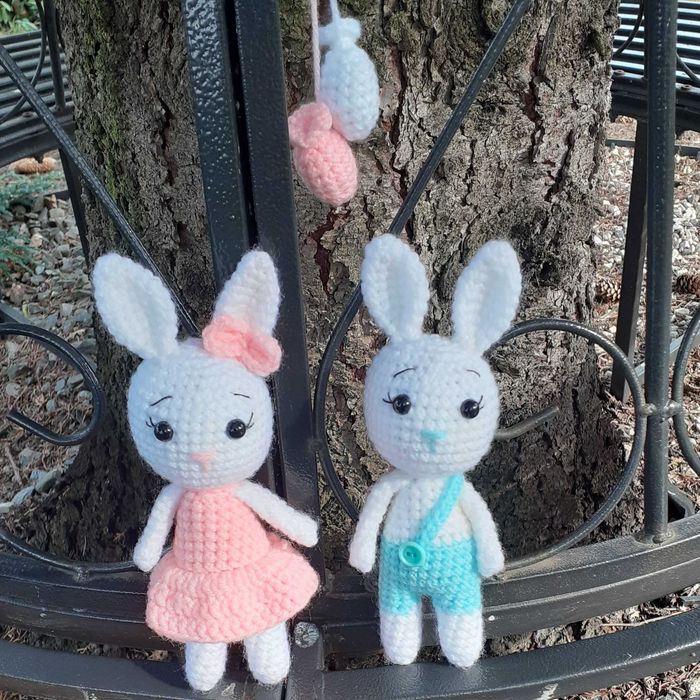 Królik na szydełku