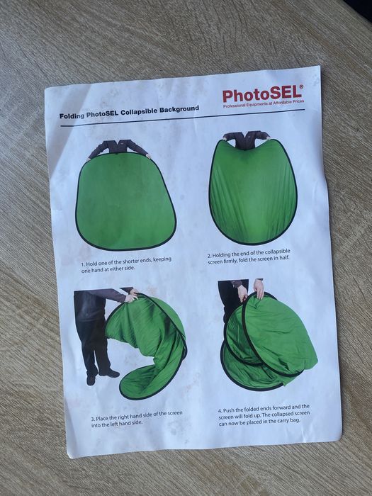 PhotoSEL składane tło fotograficzne