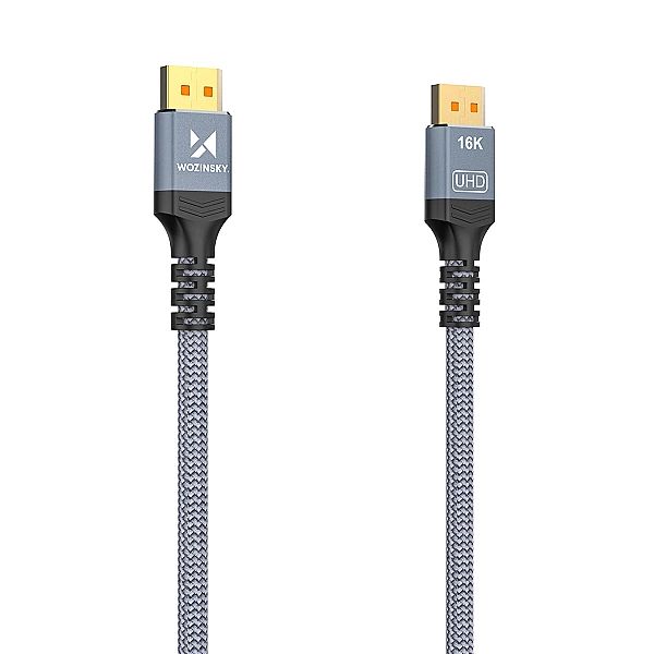 Kabel Wozinsky WPS-16AYL1S DisplayPort 2.1 Certyfikowany VESA 80 Gb/s