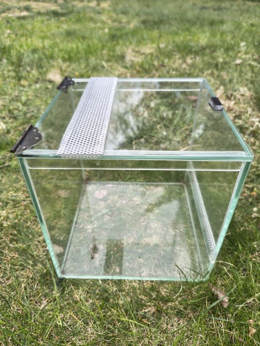 Terrarium szklane 20x20x20 cm – otwierane od góry, premium
