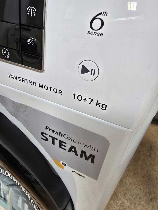 Nowa Pralko-suszarka Whirlpool FFWDD10762 gwar 2 lata S9