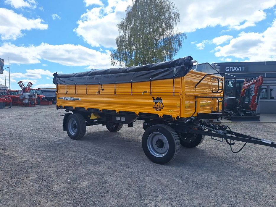 Wielton Przyczepa rolnicza burtowa PRS-2/W9 LONG, 9 ton, nowa, gwarancja 24 m-ce!  Sprawdź inne modele dostępne od ręki! Nie Pronar, Zasław, MetalTech