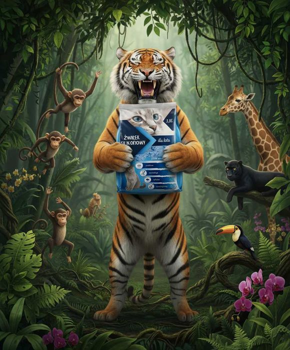 Żwirek silikonowy WETCAT 8x 3,8l