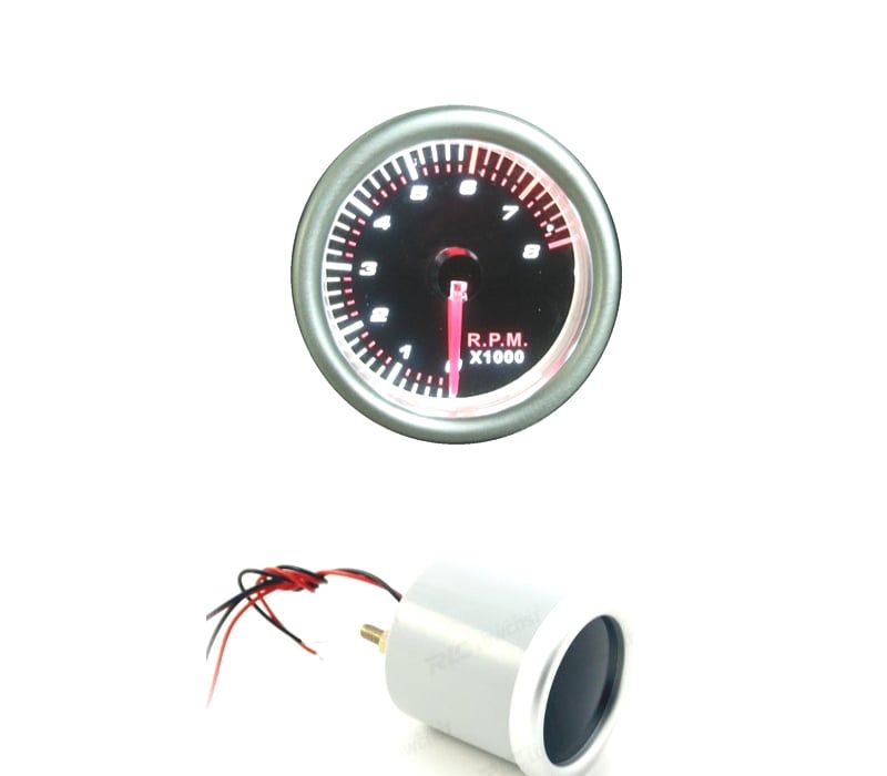 MANOMETRO TACOMETRO 8000 RPM PRETO