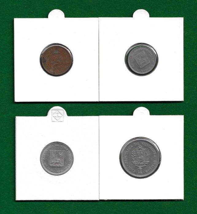 Coleção de (21) moedas - BRASIL e VENEZUELA