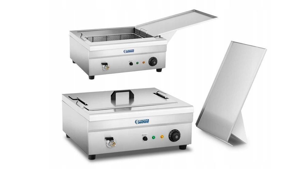 SMAŻALNIK DO PĄCZKÓW 18 L 3200 W Royal Srebrny Gwarancja Nowy