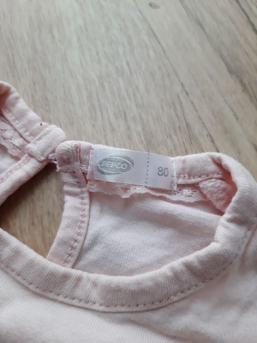 Pepco koszulka t-shirt dziecięcy królik różowy rozmiar 80