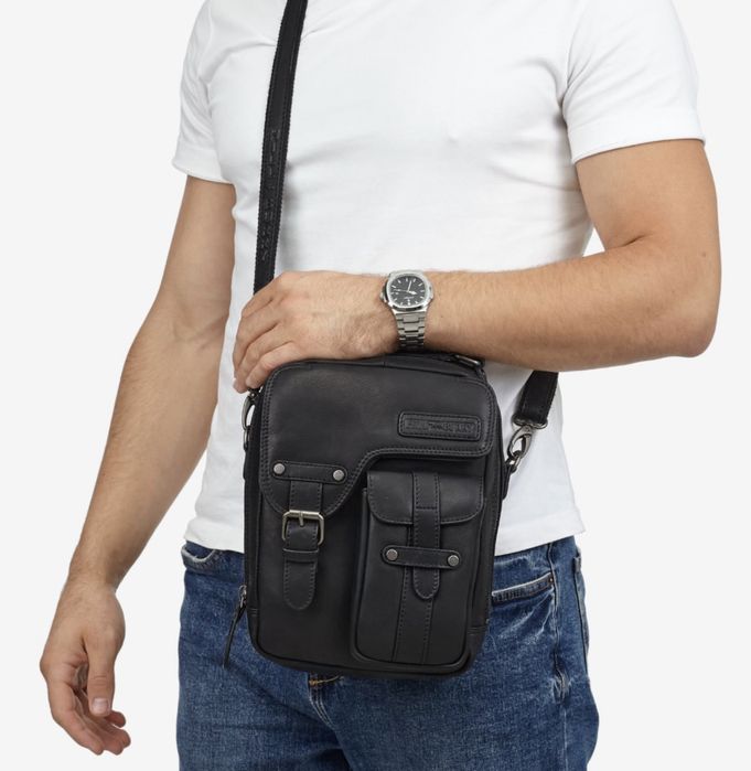 Hill Burry барсетка большая Мужская сумка с ручкой Сумка мужская кожа