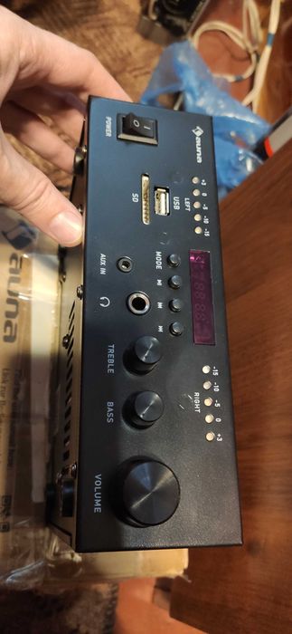 Стереопідсилювач Auna Amp4 BT SE (Bluetooth, USB, SD, пульт)
