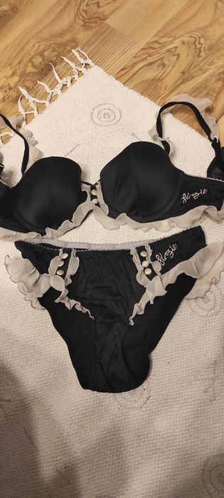 Komplet jedwabnej bielizny 70B- 36