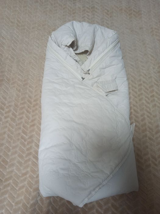 Теплый зимний конверт  на овчине для новорожденного