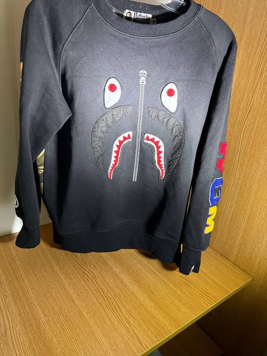 BAPE A Bathing Ape Shark Face Sweatshirt