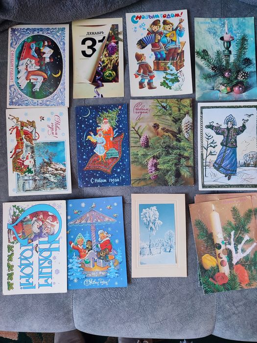Открытки СССР с новым годом