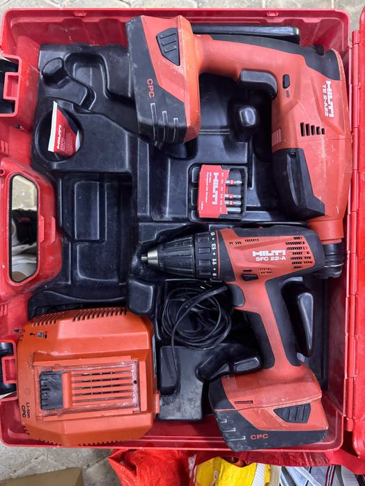 Kit Profissional Hilti 22V (TE 2-A22 + SFC 22-A) – Excelente Estado!