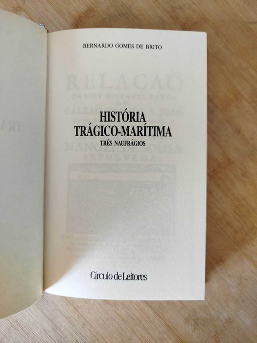 História Trágico Marítima de Bernardo Gomes de Brito