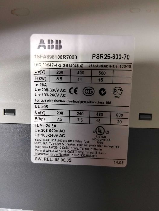 SoftStarter ABB de 25A