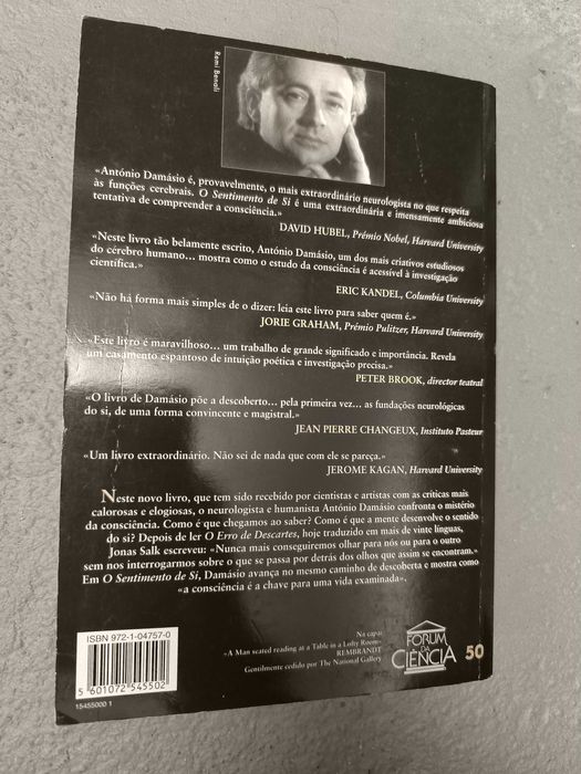 O Sentimento de Si — António Damásio (Europa-América)