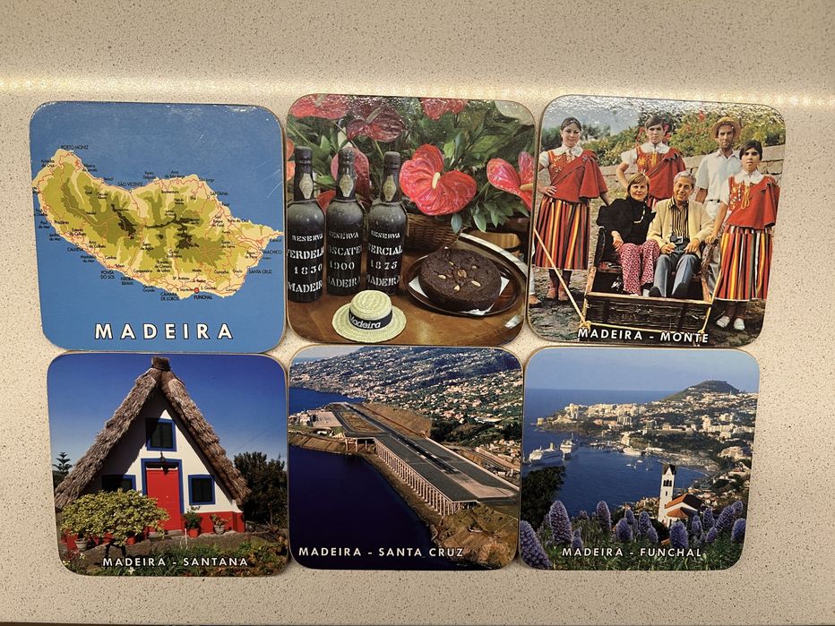 Base copos tema França e Madeira