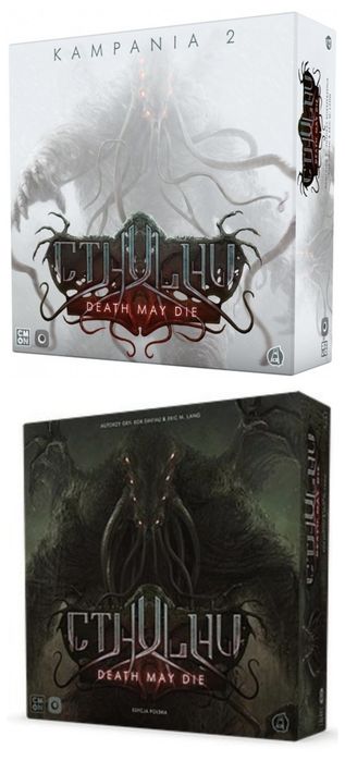 Cthulhu death may die oraz dodatek kampania 2 gra planszowa NOWA