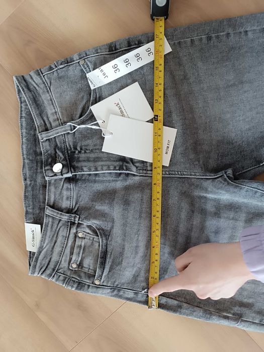 Mom fit nowe spodnie dżinsowe rozmiar S