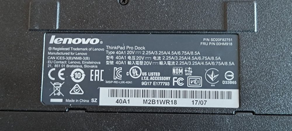 ThinkPad Doc Pro 40A1
