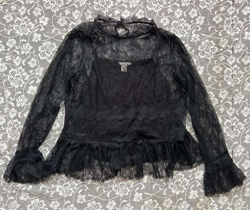 Готическая кружевная кофточка H&M