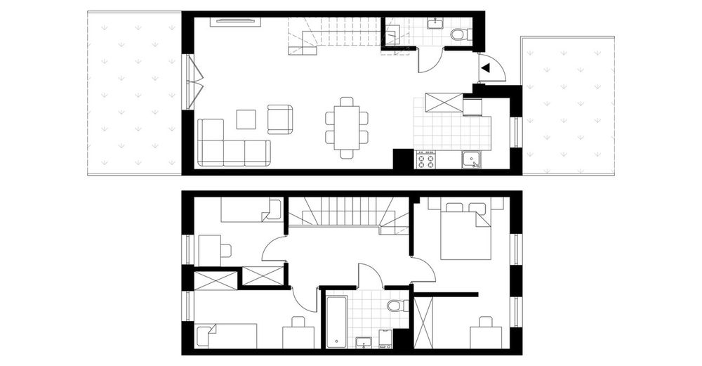 4-pokojowy dom 85m2 + 2 ogródki Bezpośrednio
