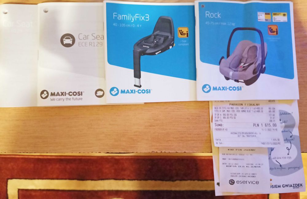 Fotelik Maxi Cosi Rock + Baza FamilyFix One i-Size