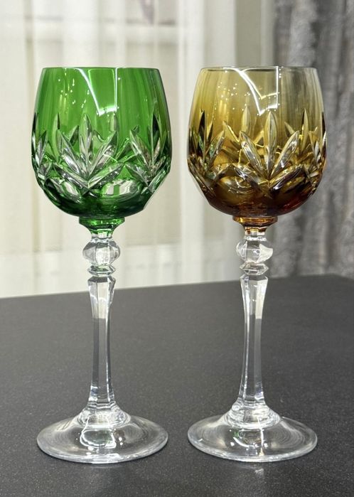 Хрустальные фужеры для вина WMF Cristal Cabinet GDR Германия