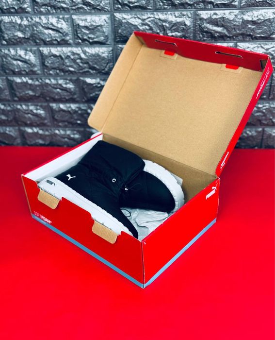 Дутики Puma женские теплые/ дутики плащевка с мехом пума