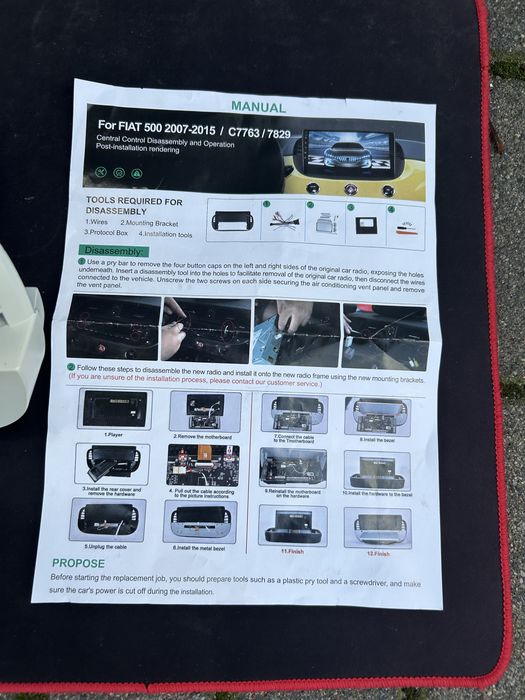 Radio android Fiat 500 2/64 GB