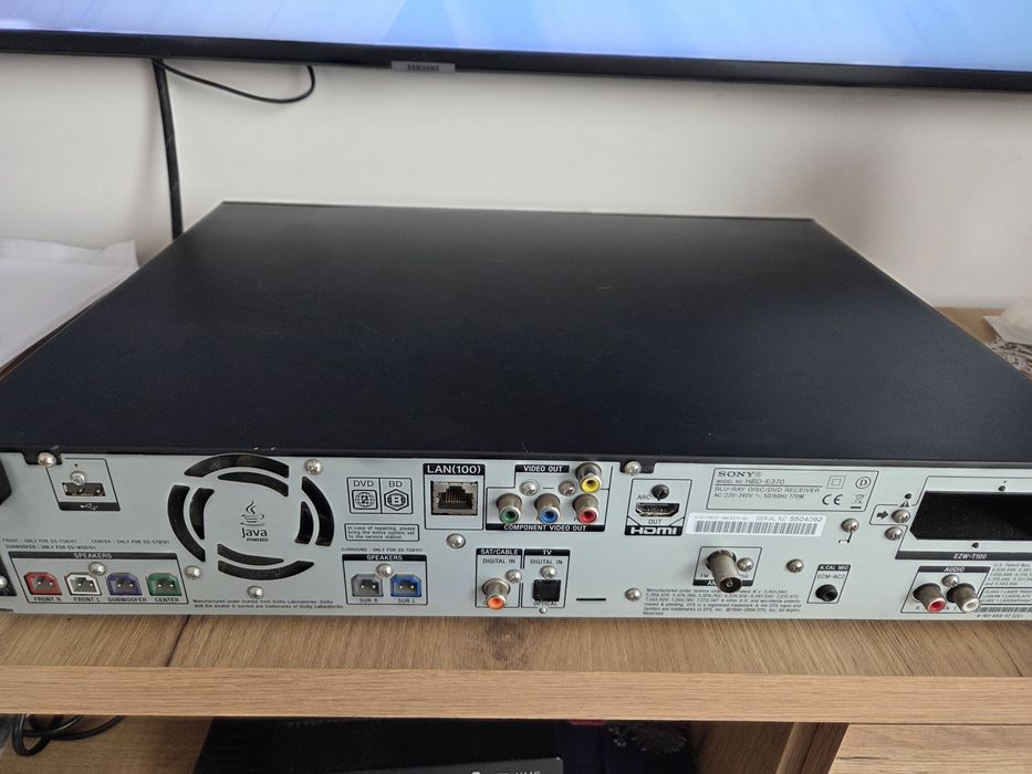 Sony Blu-ray model  hbd e-370