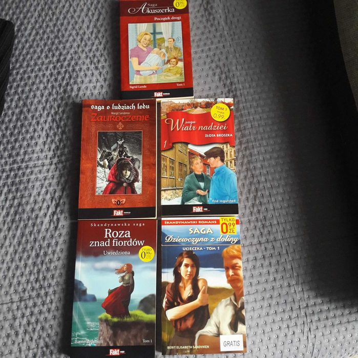 Romanse książki 5 sztuk