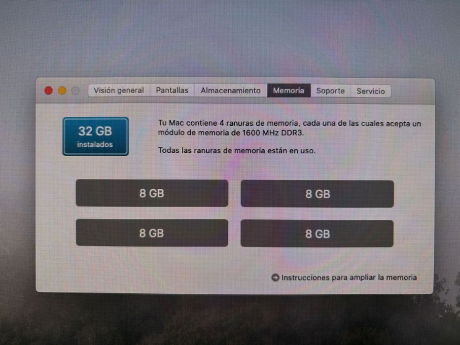 Apple iMac 27” i7 3.5GHz • 32GB RAM • SSD 1TB • Gráfica NVIDIA 4GB