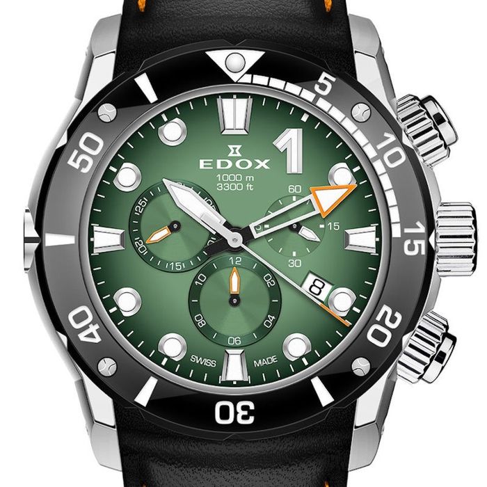 Edox CO-1 Quartz Chronograph Tytan 1000 m