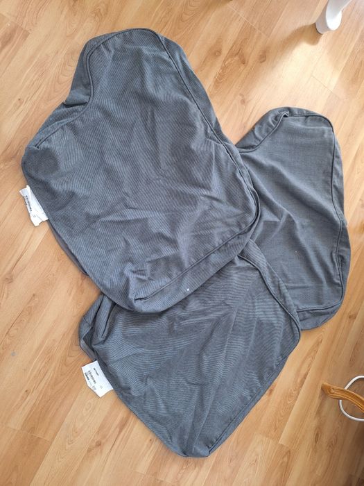 Pokrycie kanapy Ektorp IKEA ciemnoszary, nierozkladaną