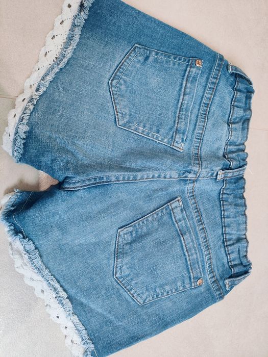 Krótkie spodenki jeansowe rozm 152