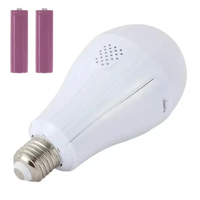 LED Лампочка з 2 акумуляторами 20w E27 ліхтар лампа аварійна фонарик