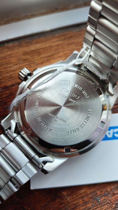 Casio MTD-1053D Azul 200M Todo em Aço