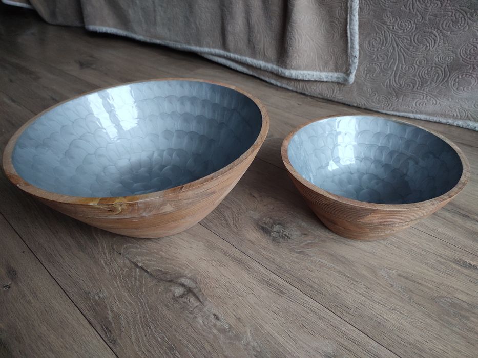 Zestaw miski miska z prawdziwego drewna mango