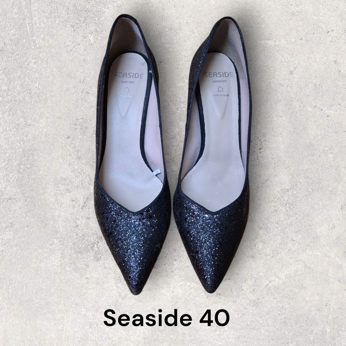 Seaside Black Shoes Size 40