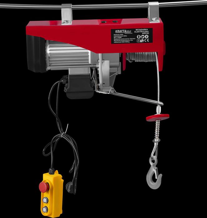 KRAFT&DELE Wyciągarka Wciągarka 230V 1350W 500/1000kg + Pilot KD2192