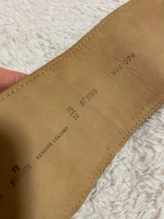fendi широкий кожаный ремень оригинал