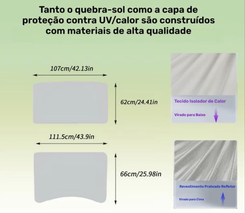 Protecção de sol para Tesla Model 3 - 2024